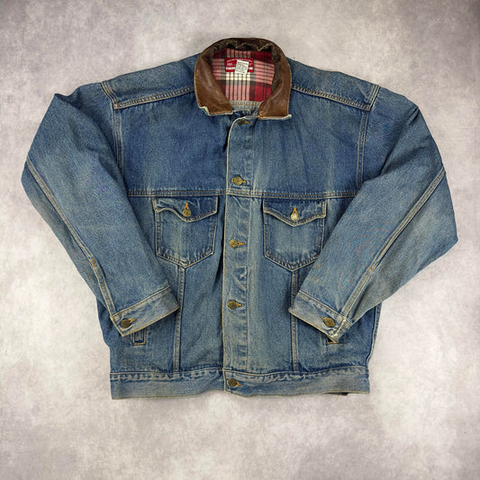 (L) Vintage Marlboro Denim Jacket