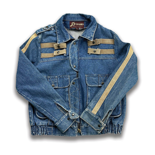(M) Military-Styled Jean Jacket