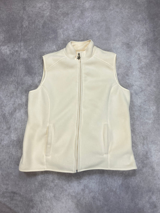 (XL) White Sleeveless Vest