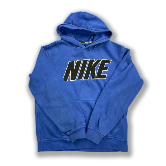 (M) Blue Nike Spell out Hoodie